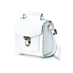 Zatchels White Sugarcube Handmade Leather Handbag