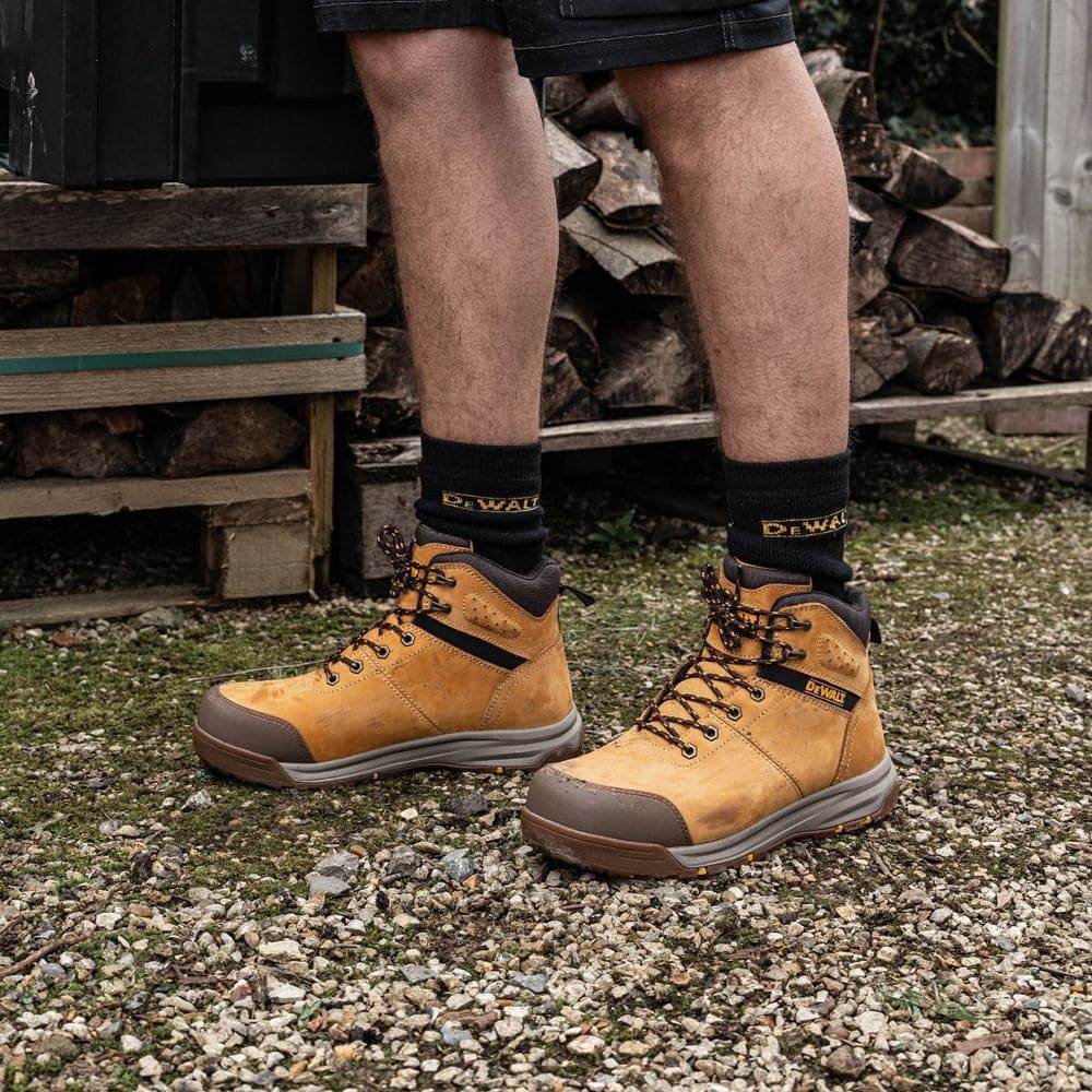 DeWalt Summit Water Resistant Steel Toe Cap Safety Work Safety Boots Wheat