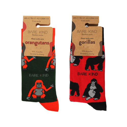Bare Kind The Ape 2 Pack Bamboo Sock Set
