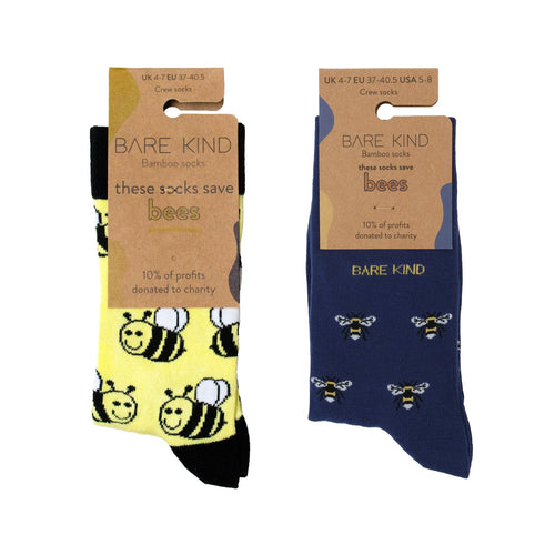 Bare Kind The Bee 2 Pack Bamboo Sock Set