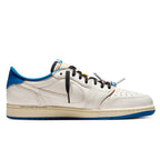 Air Jordan 1 Retro Low OG SP Travis Scott Fragment Sail Military Blue Trainers