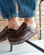 Nuoceans Truffle Dark Brown Vegan Clogs
