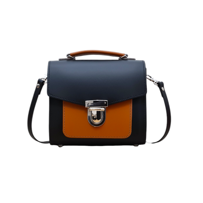 Zatchels two tone Sugarcube handbag additional view