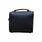 Zatchels two tone Sugarcube handbag close detail