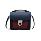 Zatchels Black & Oxblood Two Tone Sugarcube Handbag