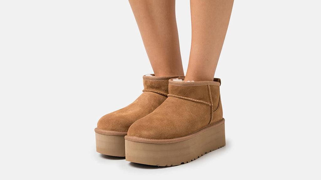 UGG Classic Ultra Mini Platform Chestnut Womens Trainers