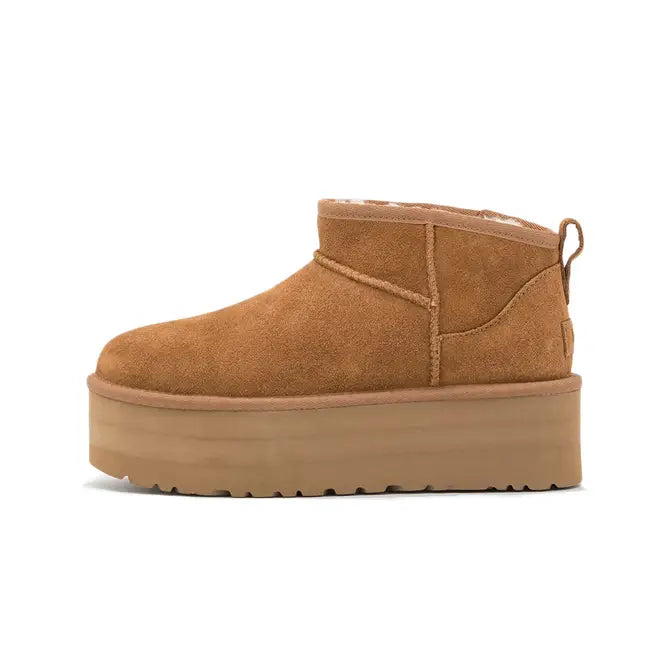 UGG Classic Ultra Mini Platform Chestnut Womens Trainers