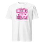 White unisex basic softstyle t-shirt front view