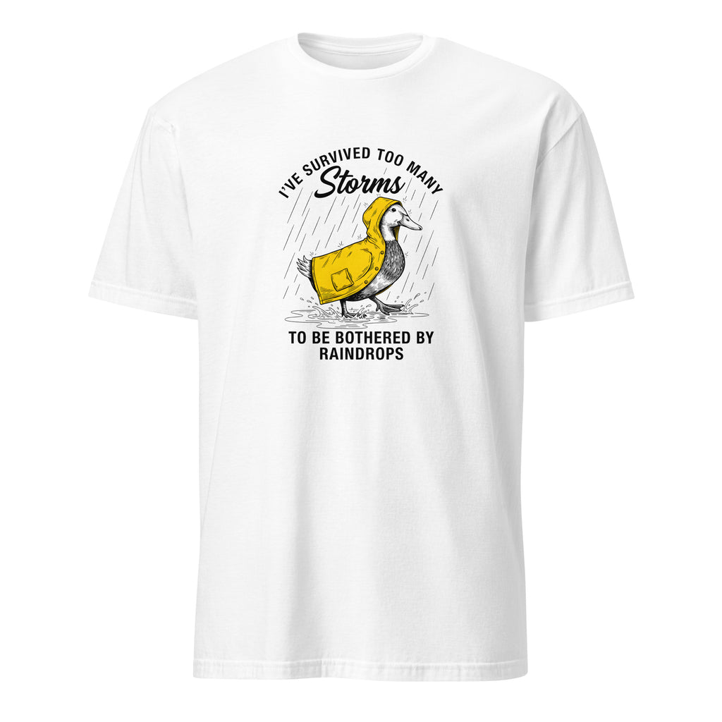 White unisex basic softstyle t-shirt front view