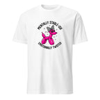 White unisex basic softstyle t-shirt front view