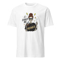 White unisex basic softstyle t-shirt front view