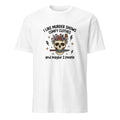 White unisex basic softstyle t-shirt front view