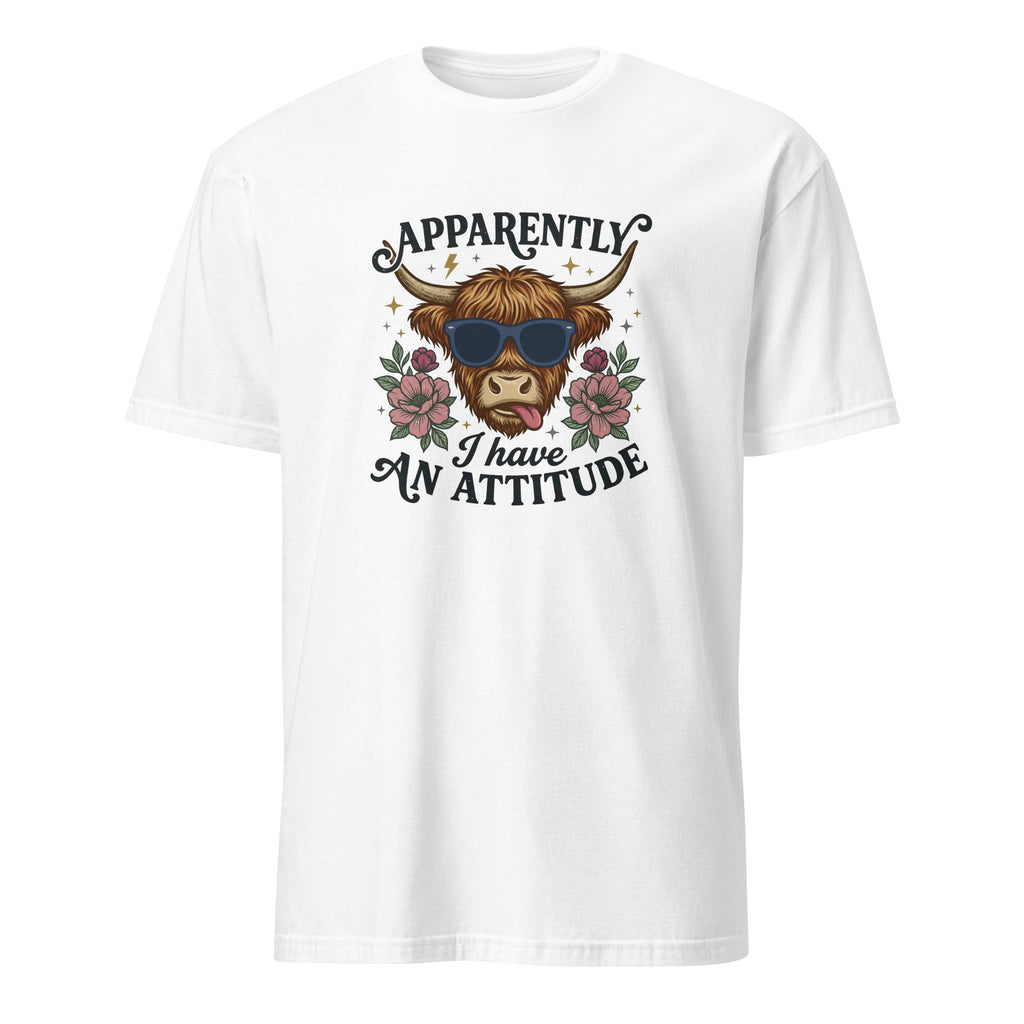 White unisex basic softstyle t-shirt front view