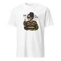 White unisex basic softstyle t-shirt front view