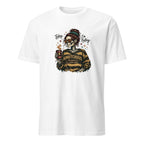 White unisex basic softstyle t-shirt front view