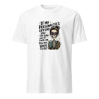 White unisex basic softstyle t-shirt front view