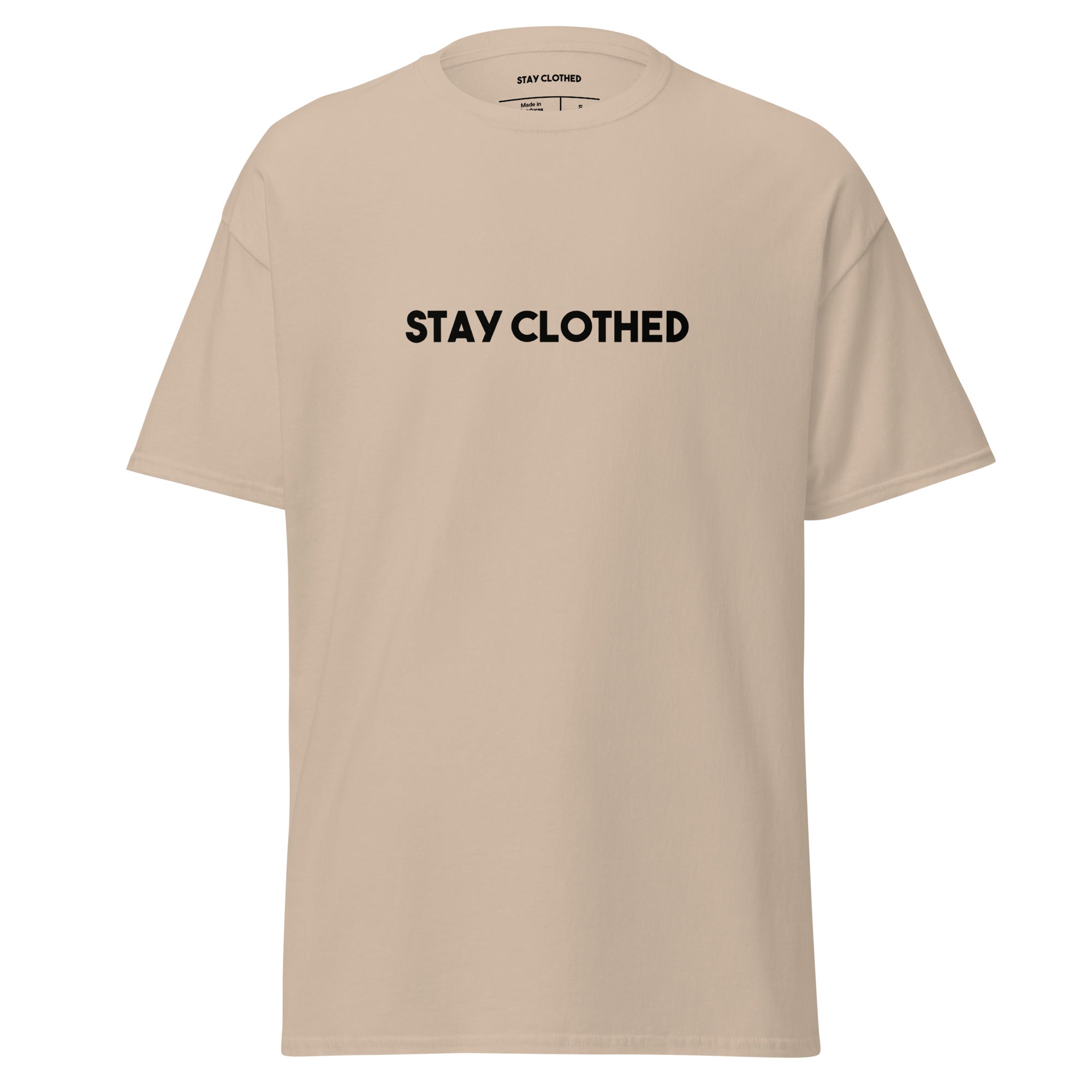 Stay Clothed Classic Tee in Sand