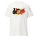 White t-shirt with Belgium World Cup 2026 design on a white background