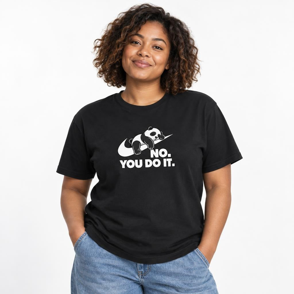 Garment Dyed Heavyweight T-Shirt in Black worn by a model in an upper-body front relaxed pose on a clean white background