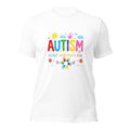 White unisex staple t-shirt shown from the front.