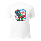 White unisex staple t-shirt shown from the front.