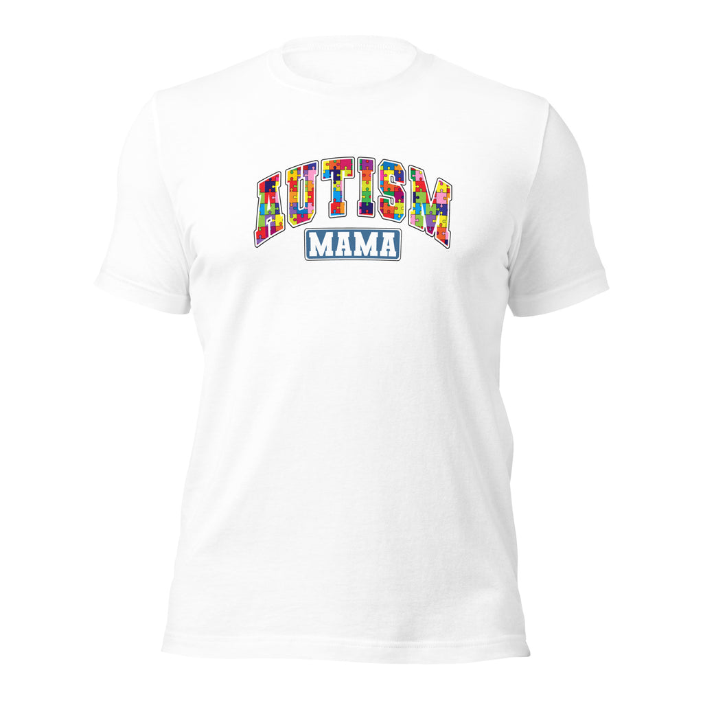 White unisex staple t-shirt shown from the front.