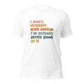 White unisex staple t-shirt shown from the front.
