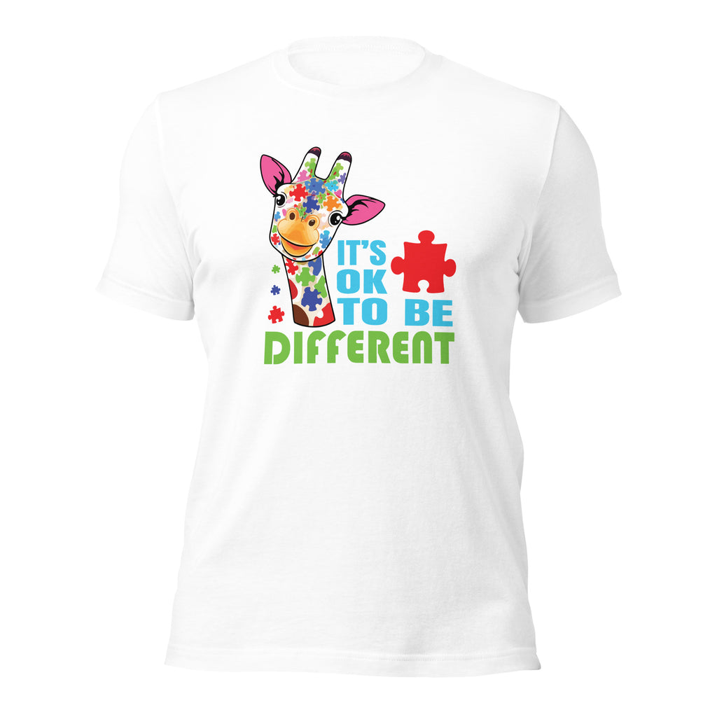 White unisex staple t-shirt shown from the front.