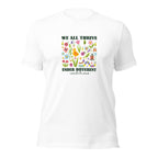 White unisex staple t-shirt shown from the front.