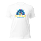 White unisex staple t-shirt shown from the front.