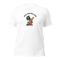 White unisex staple t-shirt shown from the front.
