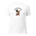 White unisex staple t-shirt shown from the front.