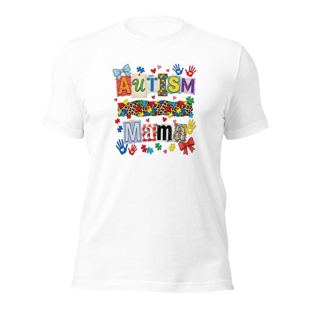 White unisex staple t-shirt shown from the front.