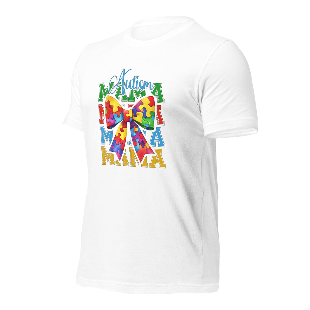 White unisex staple t-shirt shown from the left front.