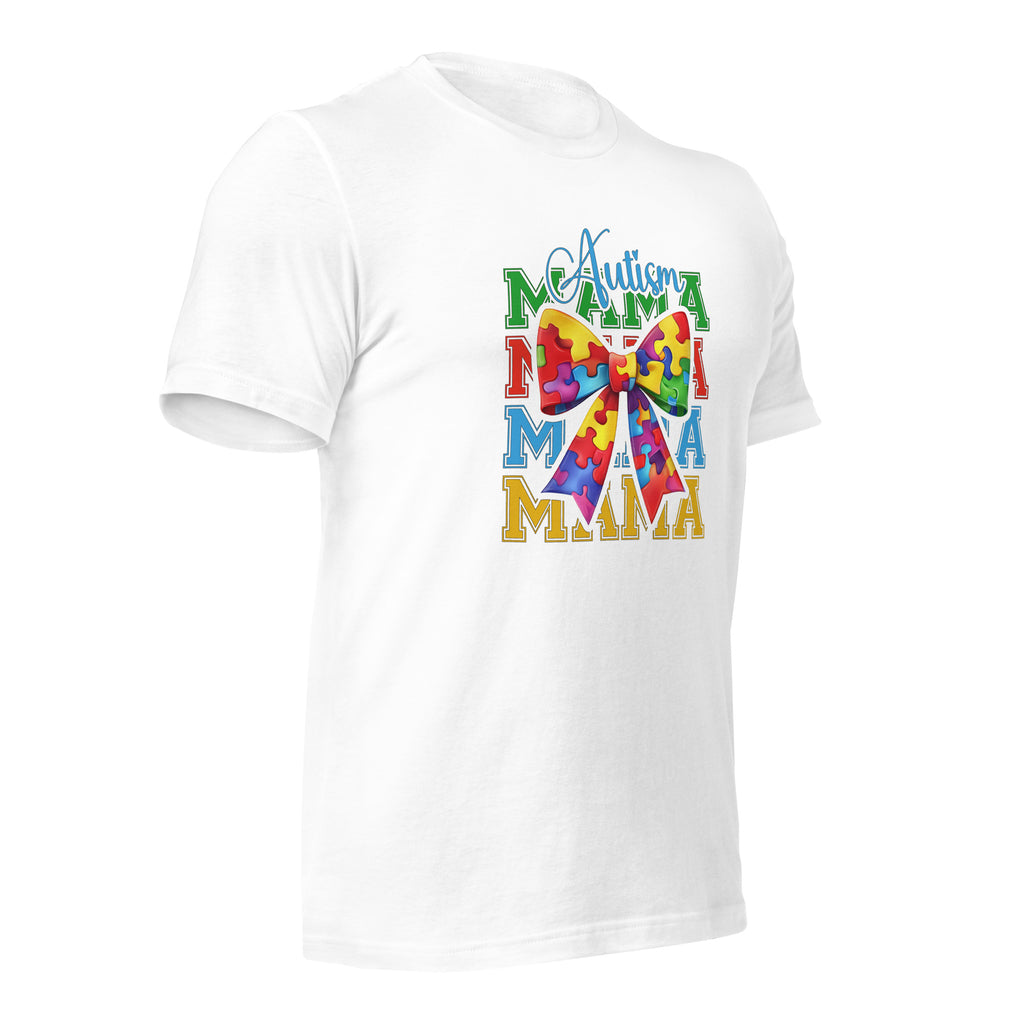 White unisex staple t-shirt shown from the right front.