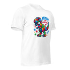 White unisex staple t-shirt shown from the right front.