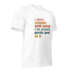 White unisex staple t-shirt shown from the right front.