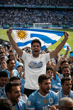 Uruguay World Cup 2026 T-Shirt - Bold Graffiti Flag Design by StayClothed.com
