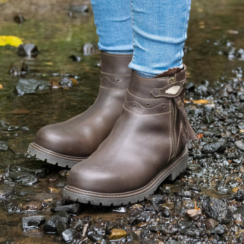 Bareback Footwear Hudson Ankle Boots Chocolate