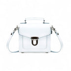 Zatchels White Sugarcube Handmade Leather Handbag
