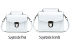 Zatchels White Sugarcube Handmade Leather Handbag