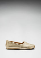 Hugs & Co Womens Chukka Espadrilles Gold Leather