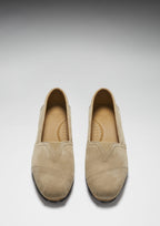 Hugs & Co Womens Chukka Espadrilles Taupe Suede