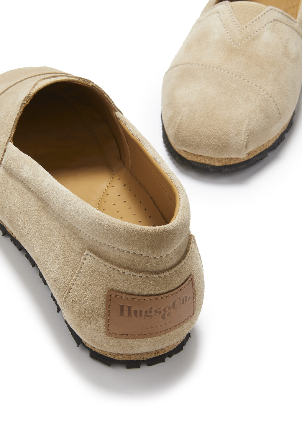 Hugs & Co Womens Chukka Espadrilles Taupe Suede