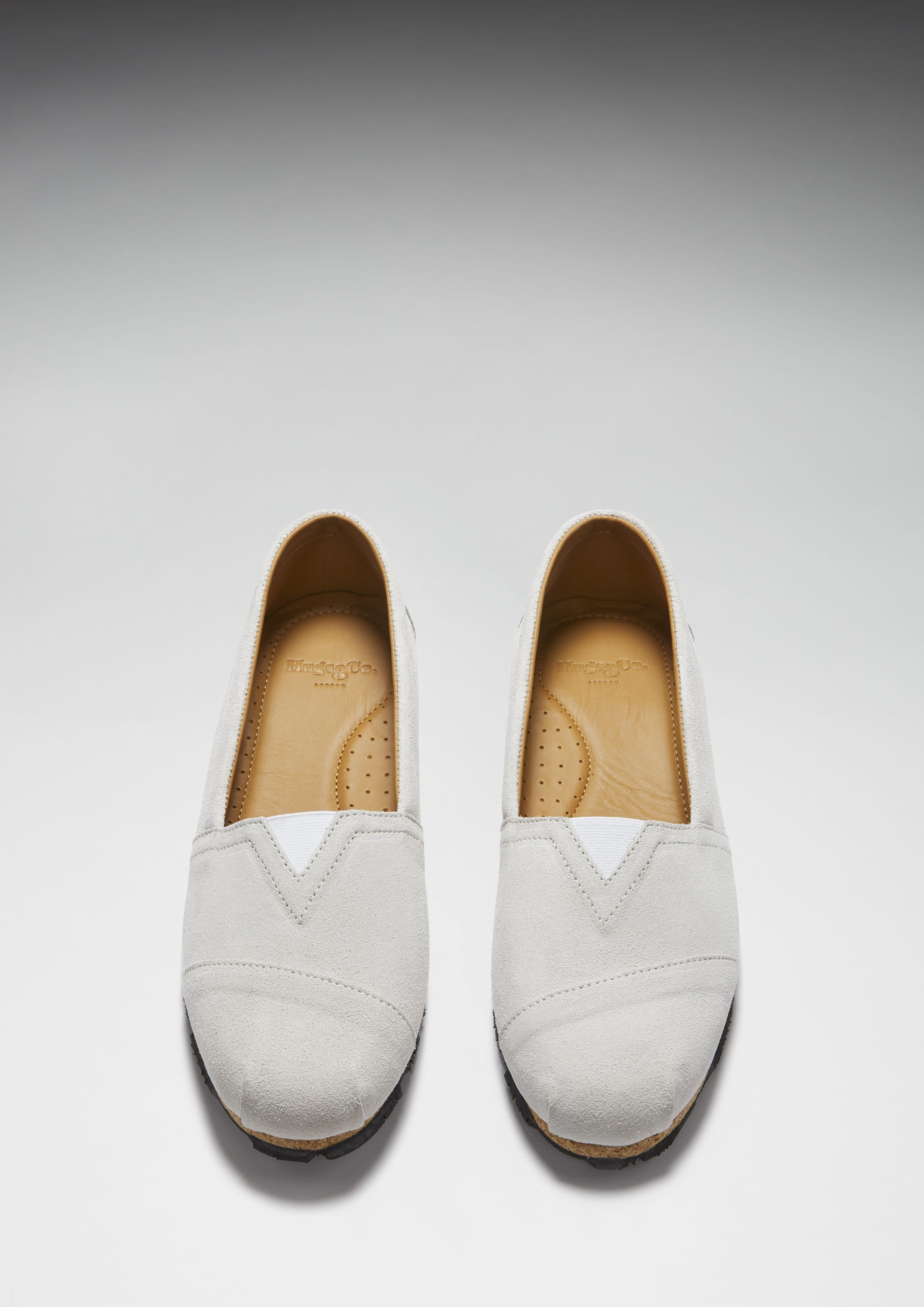 Hugs & Co Womens Chukka Espadrilles White Suede