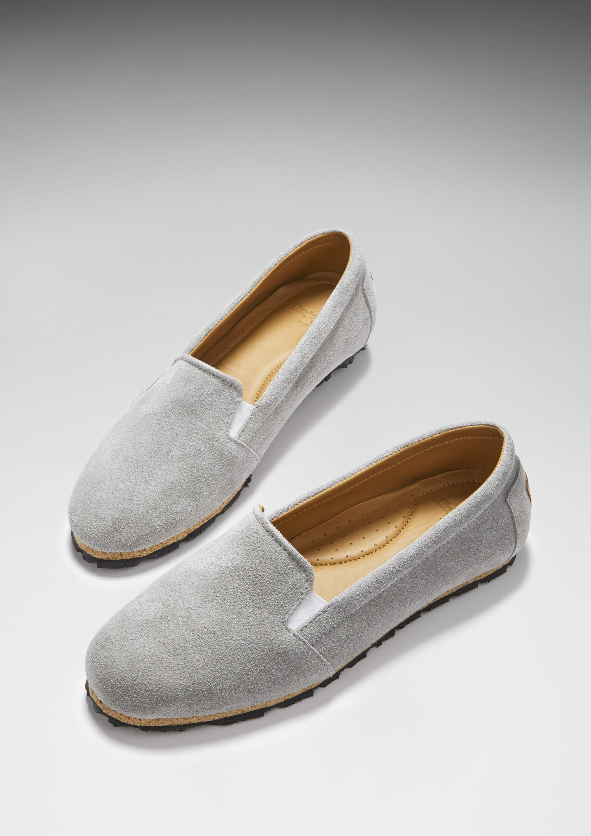Hugs & Co Womens Continental Espadrilles Dove Grey Suede