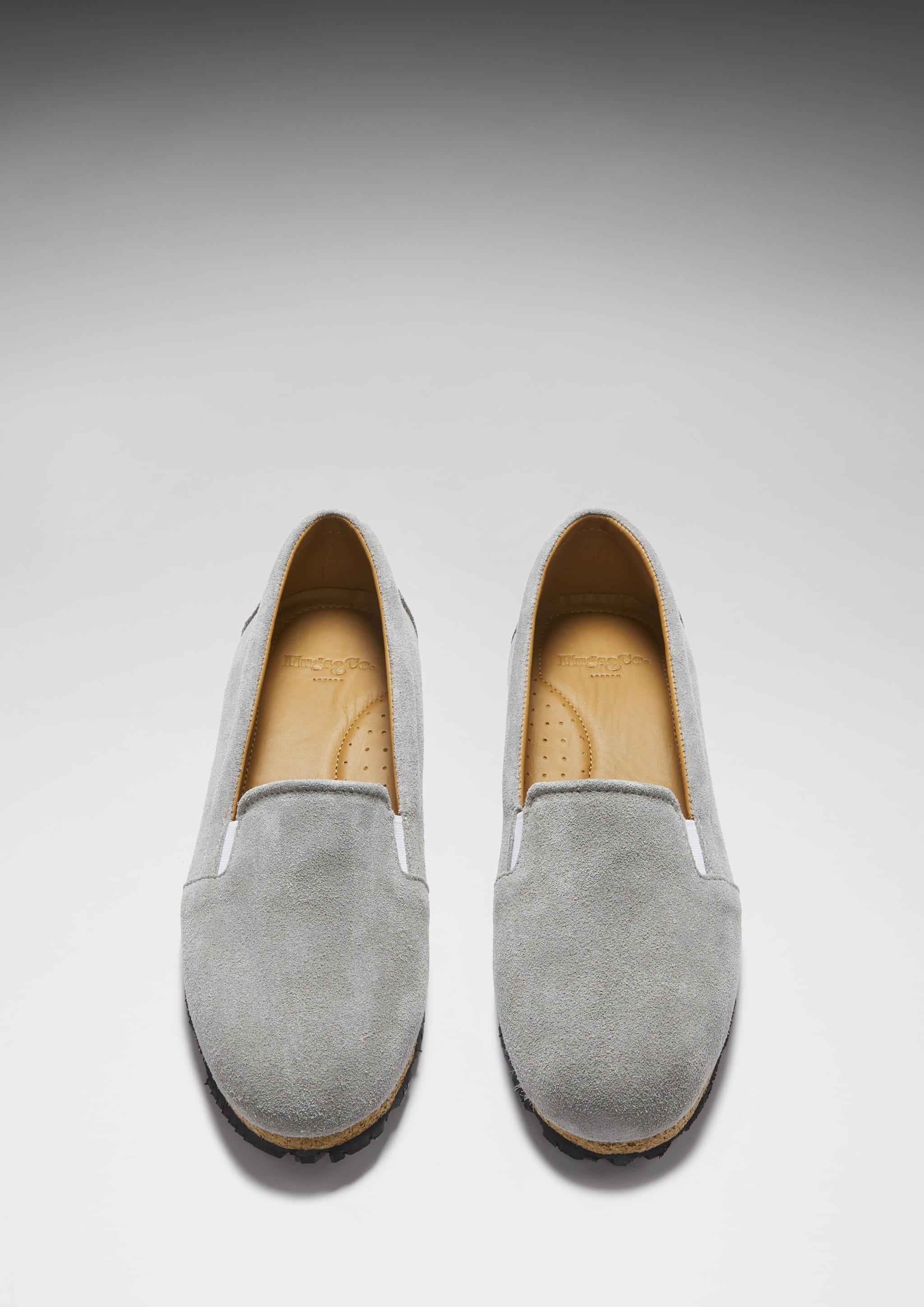 Hugs & Co Womens Continental Espadrilles Dove Grey Suede