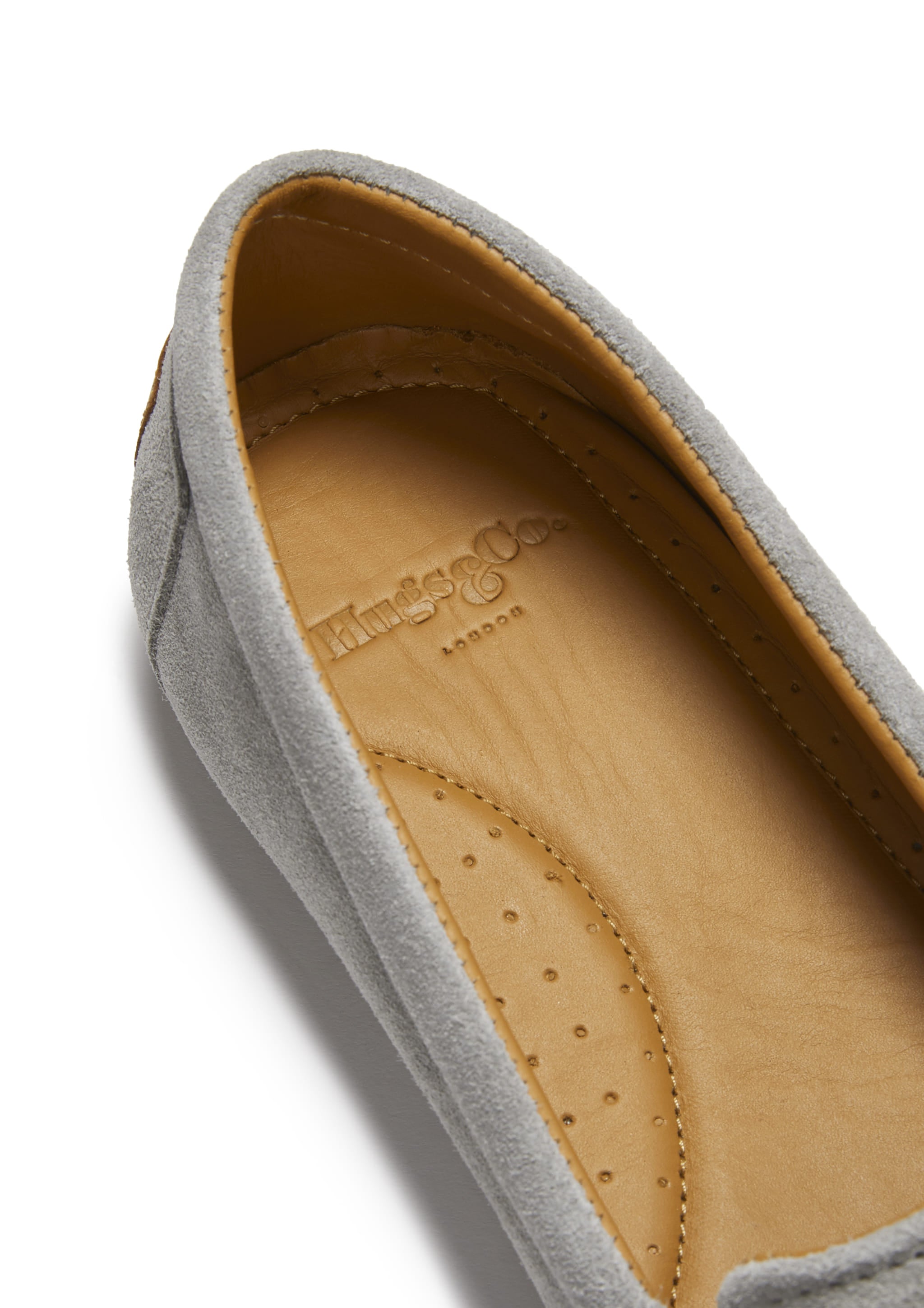 Hugs & Co Womens Continental Espadrilles Dove Grey Suede