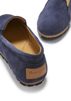 Hugs & Co Womens Continental Espadrilles Navy Blue Suede