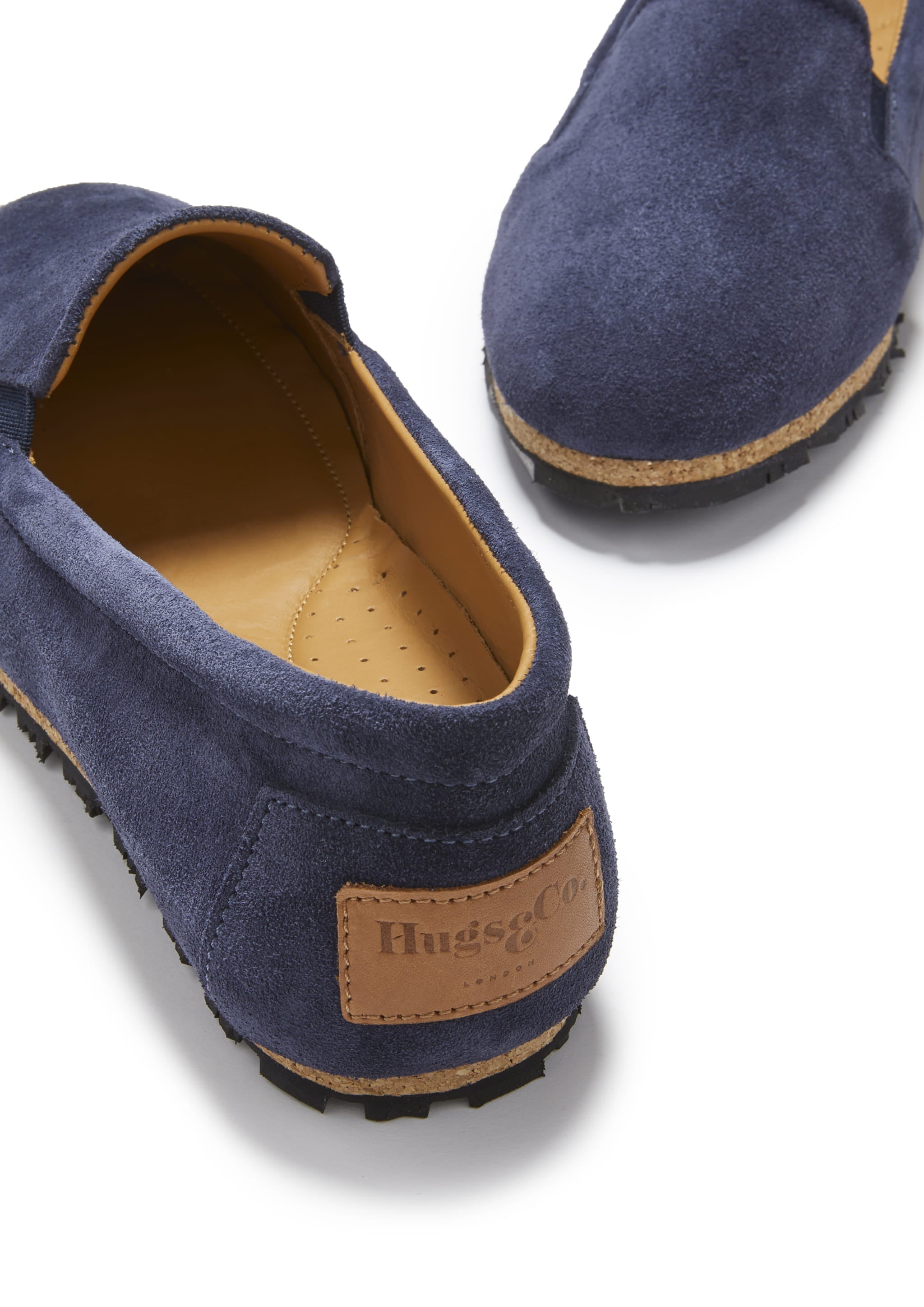 Hugs & Co Womens Continental Espadrilles Navy Blue Suede